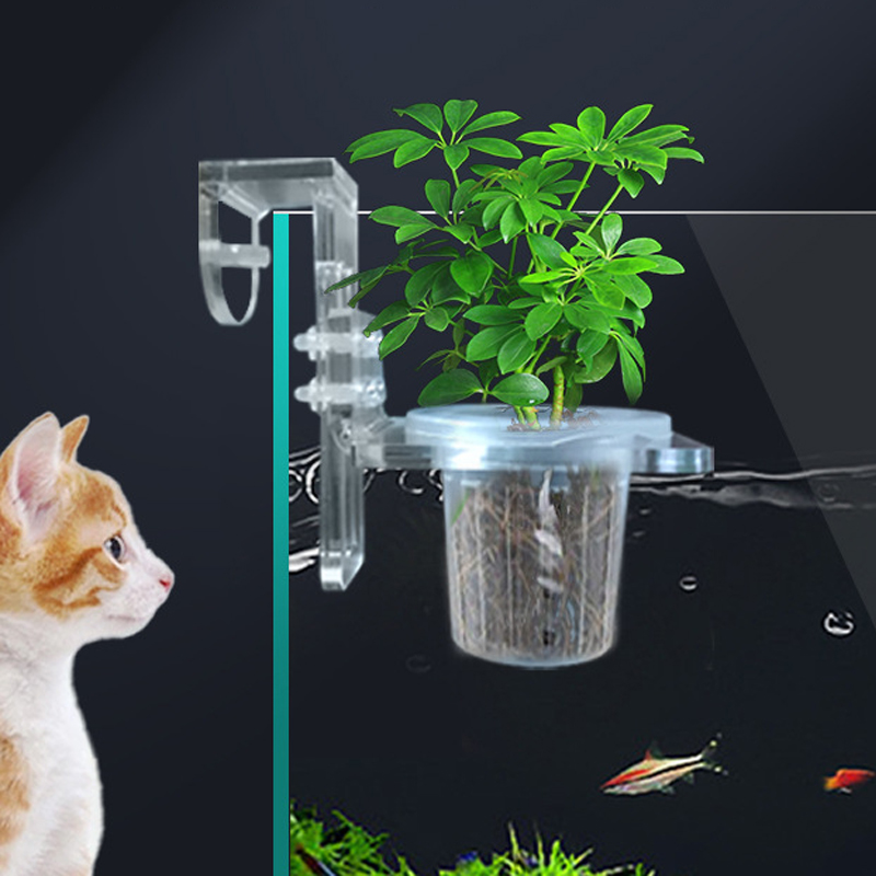Woven Wall Basket - Fish Tank Planting Cups Hydroponic Support
