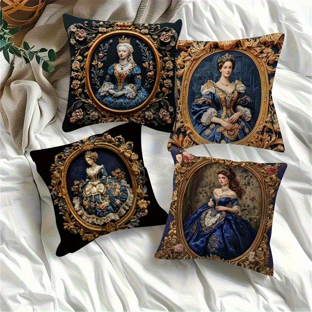 Home Decor Living Room Ideas - Elegant Royal Pillow Cover Double Sided