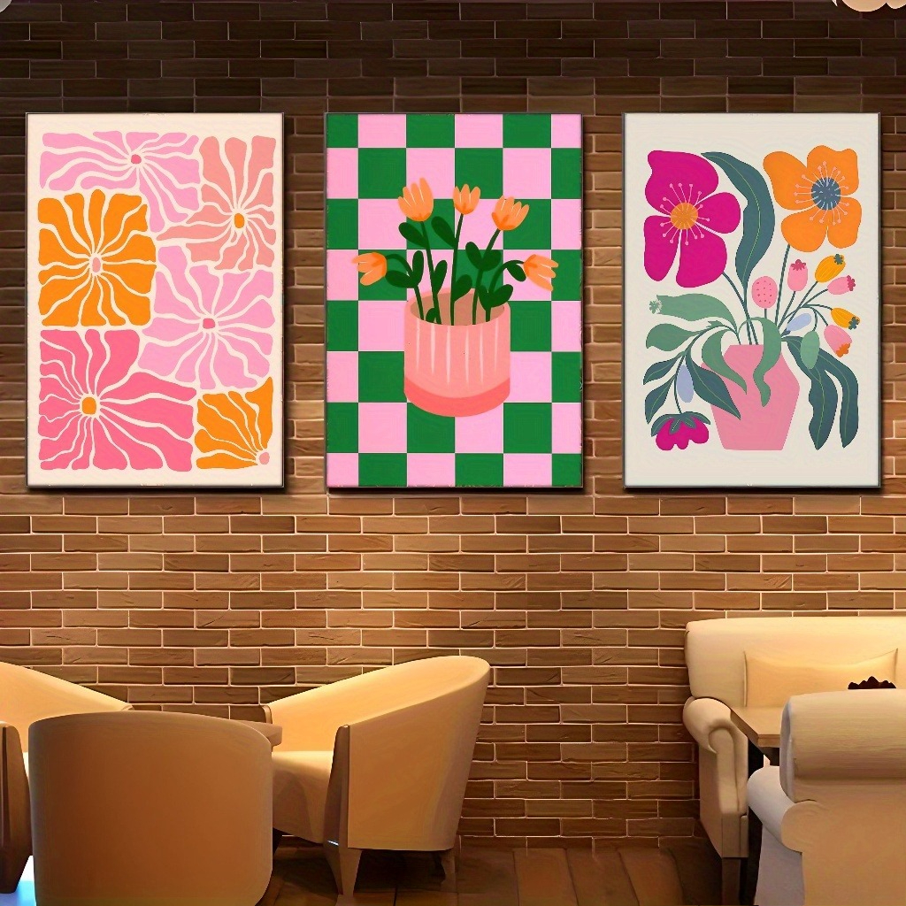 Home Decor Vase - Vibrant Flowers and Vases Canvas Prints