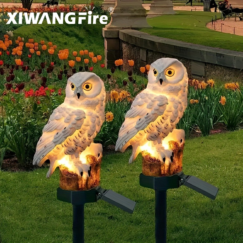 Home Decor Unique - Solar Owl Statue Garden Light LED