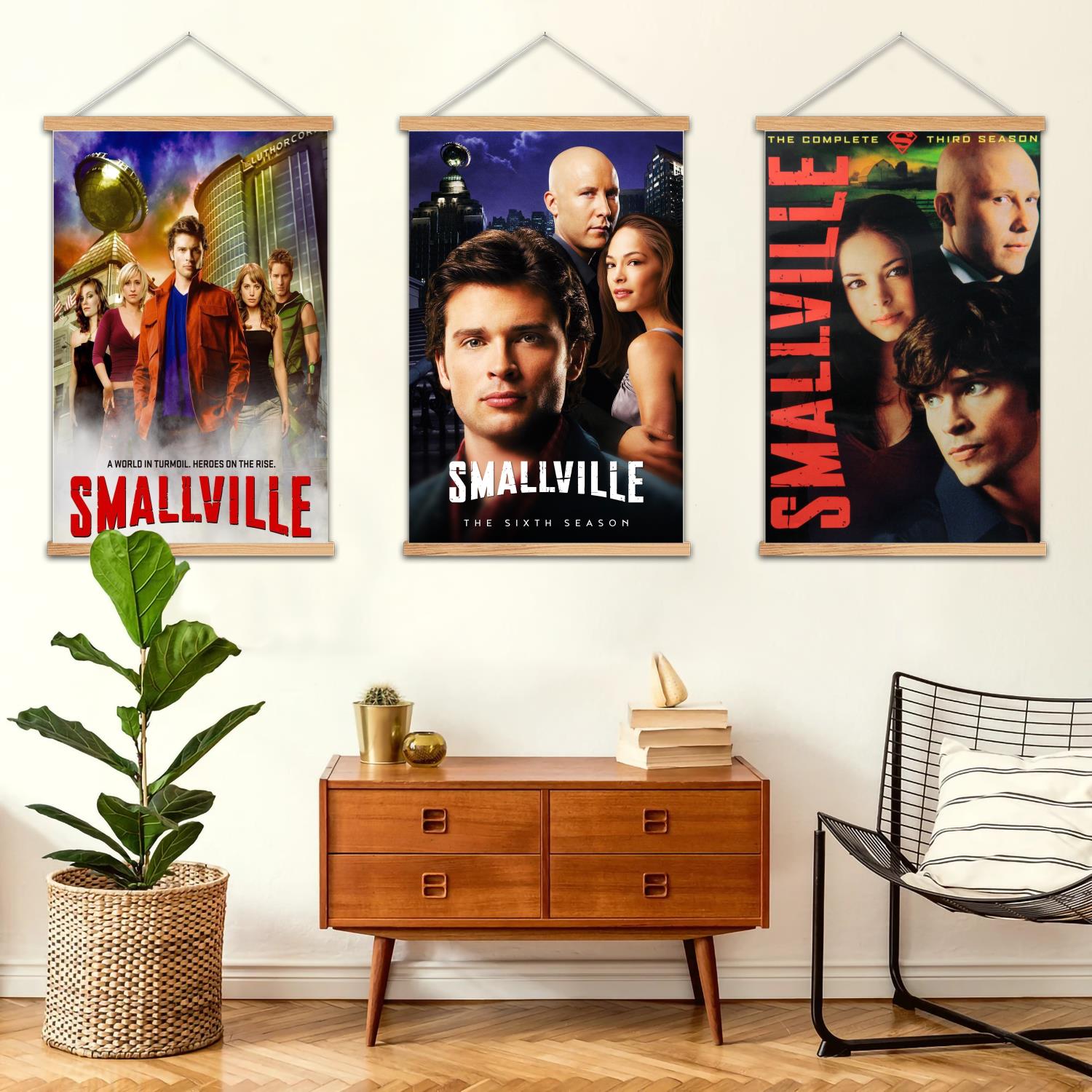 Home Decor Frames - smallville Framed Wall Painting Canvas Art