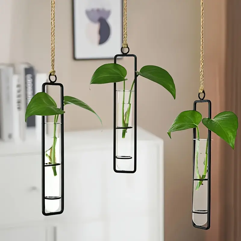 Woven Wall Basket - 1Pc Fashionable Metal Pointed Flower Vase