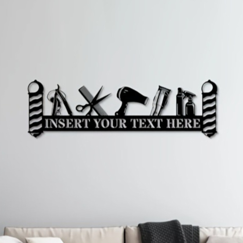 Home Decor Theme - Premium Art Deco Style Custom Barber