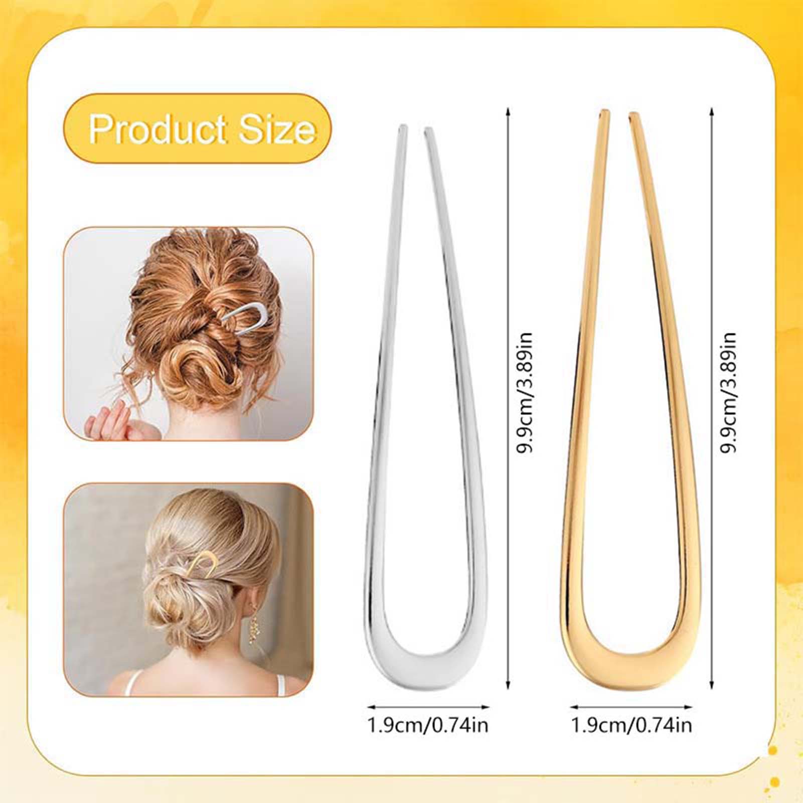 French U Shaped Hair Pins Vint - Home Decor Vintage avaliação e preço