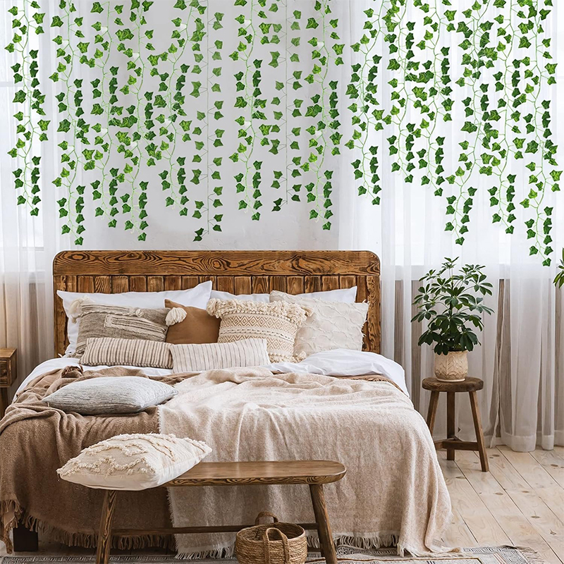 2/4//6/8/10M Silk Leaves Fake  - Home Decor On Sale avaliação e preço