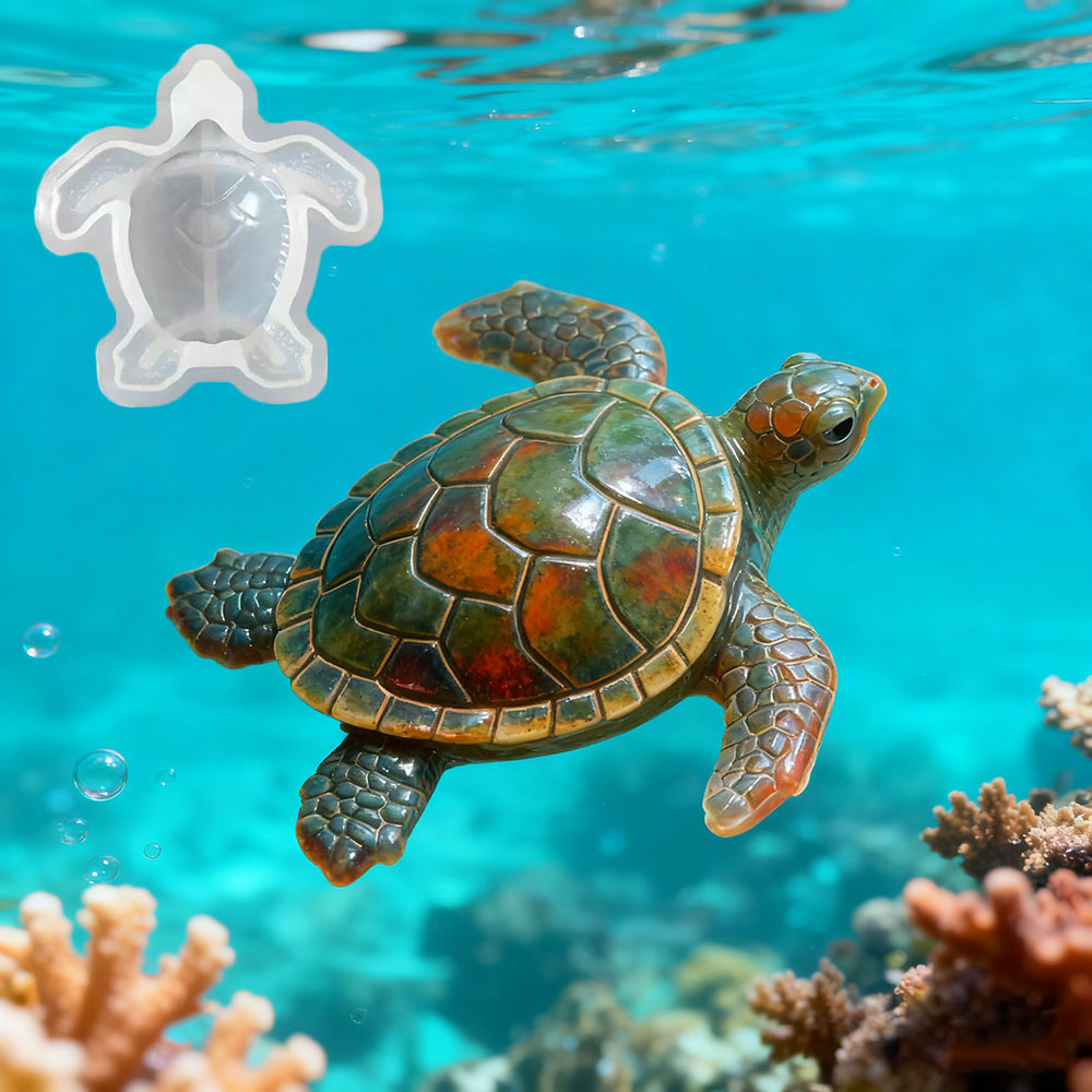 3D Sea Turtle Epoxy Resin Mold - Home Decor Diy Ideas avaliação e preço