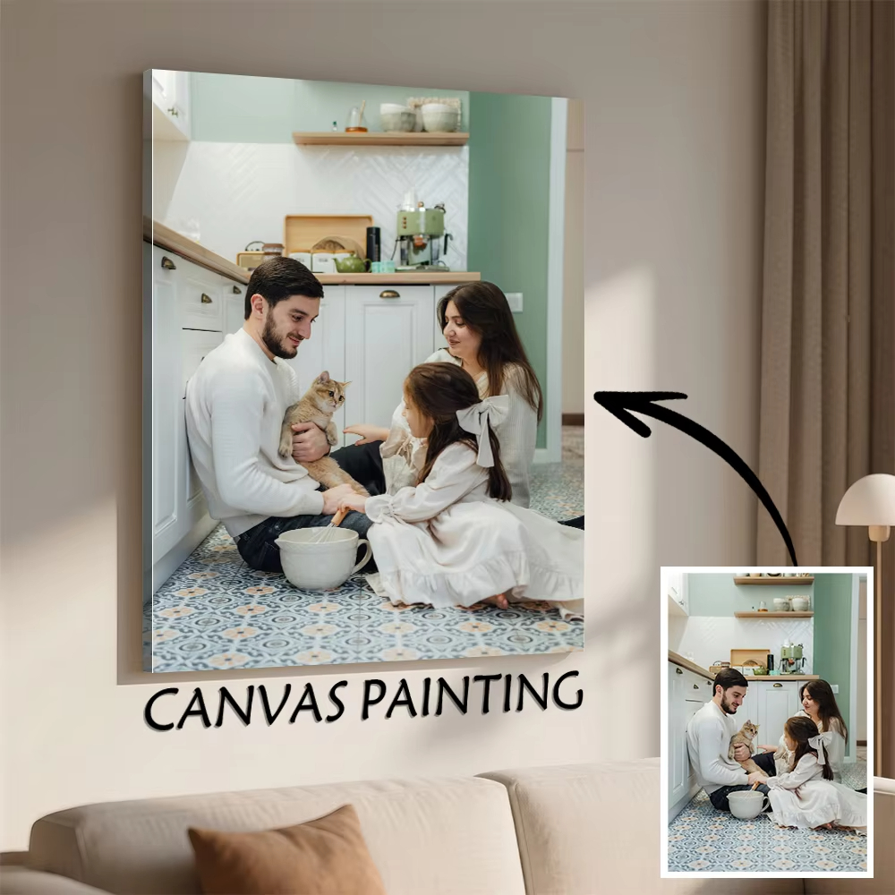 Custom Frameless Canvas Photo  - Home Decor Ideas avaliação e preço