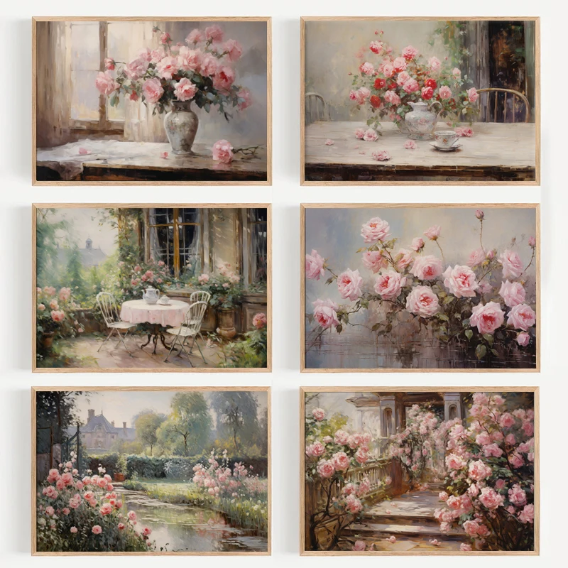 1pc frameless Vintage  Paintin - Home Decor Vase avaliação e preço