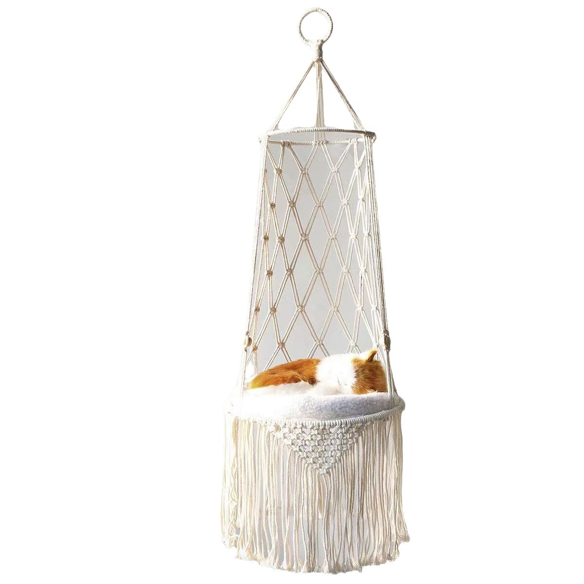 Winter Cat Window Perch, Cat H - Woven Wall Basket avaliação e preço