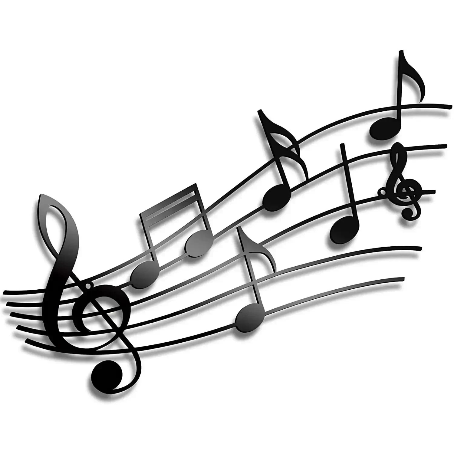 Music Note Wall Decor Metal Mu - Home Decor Theme avaliação e preço