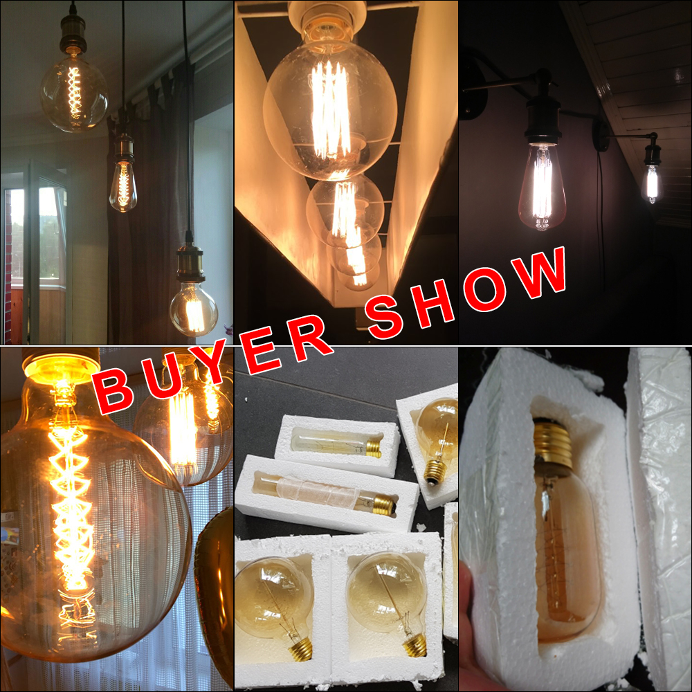 E27 Retro Edison Bulb 220V 40W - Home Decor Vintage avaliação e preço