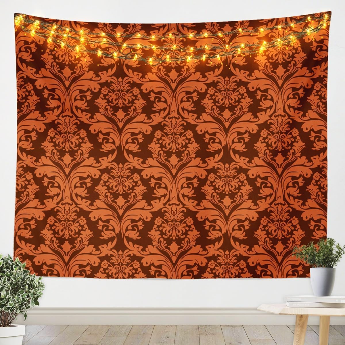 Boho Floral Tapestry for Bedro - Aesthetic Tapestry avaliação e preço