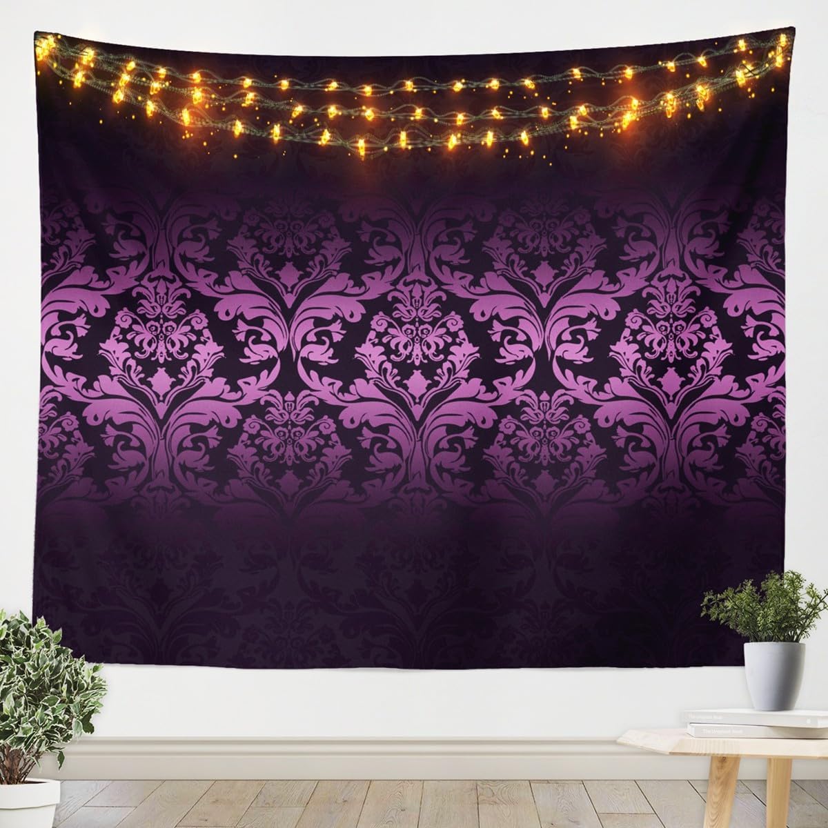 Boho Floral Tapestry for Bedro - Aesthetic Tapestry avaliação e preço