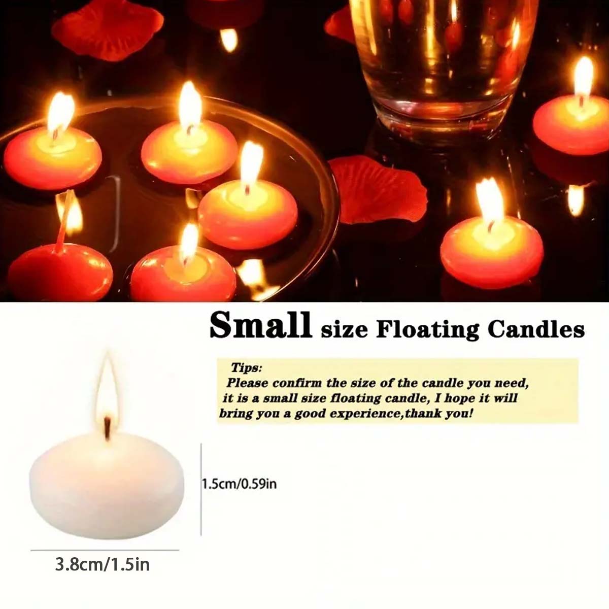 20pcs Ivory Floating Candles,  - Home Decor Vase avaliação e preço