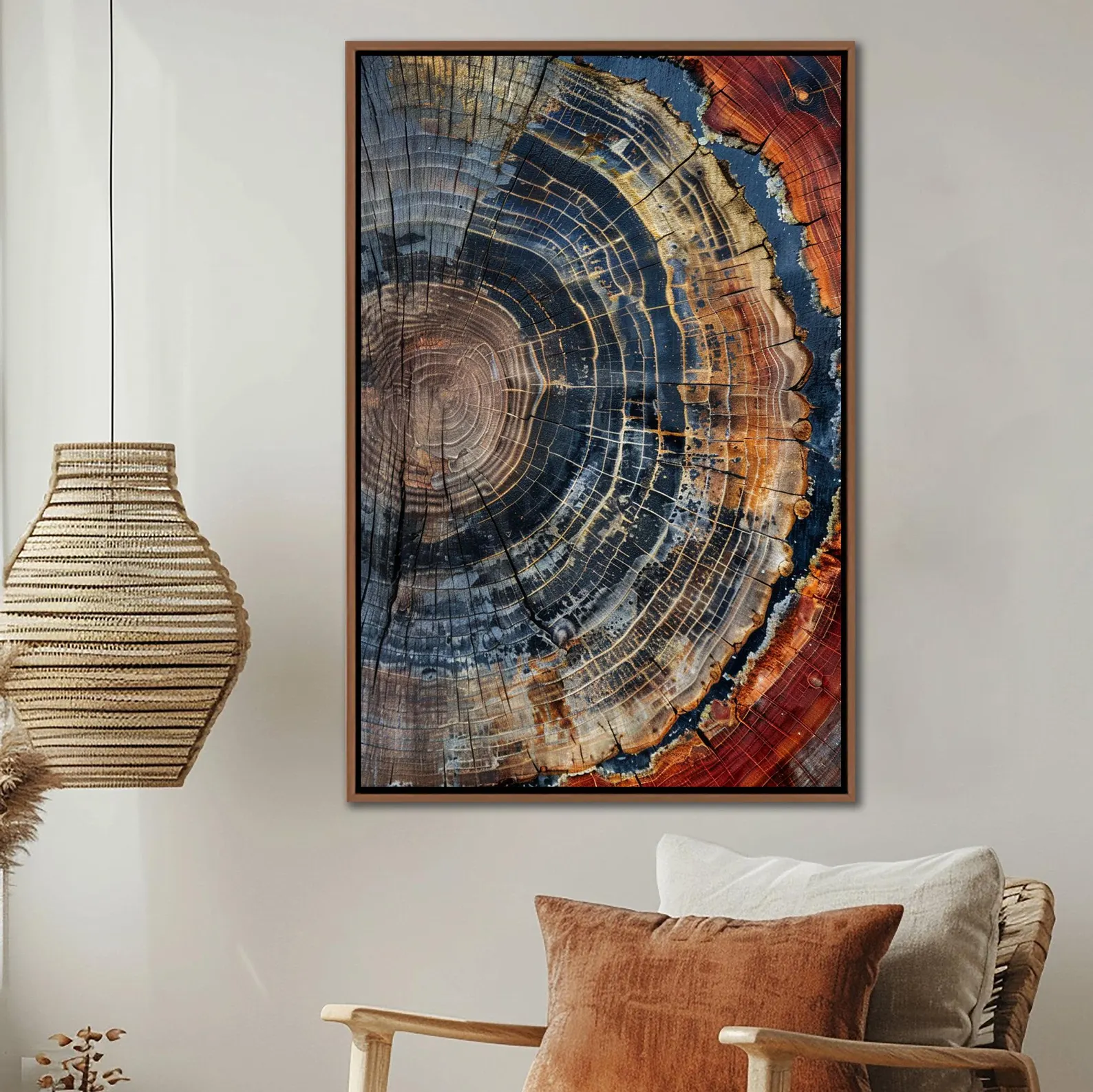 Tree Ring Framed Wall Art, Abs - Home Decor Frames avaliação e preço