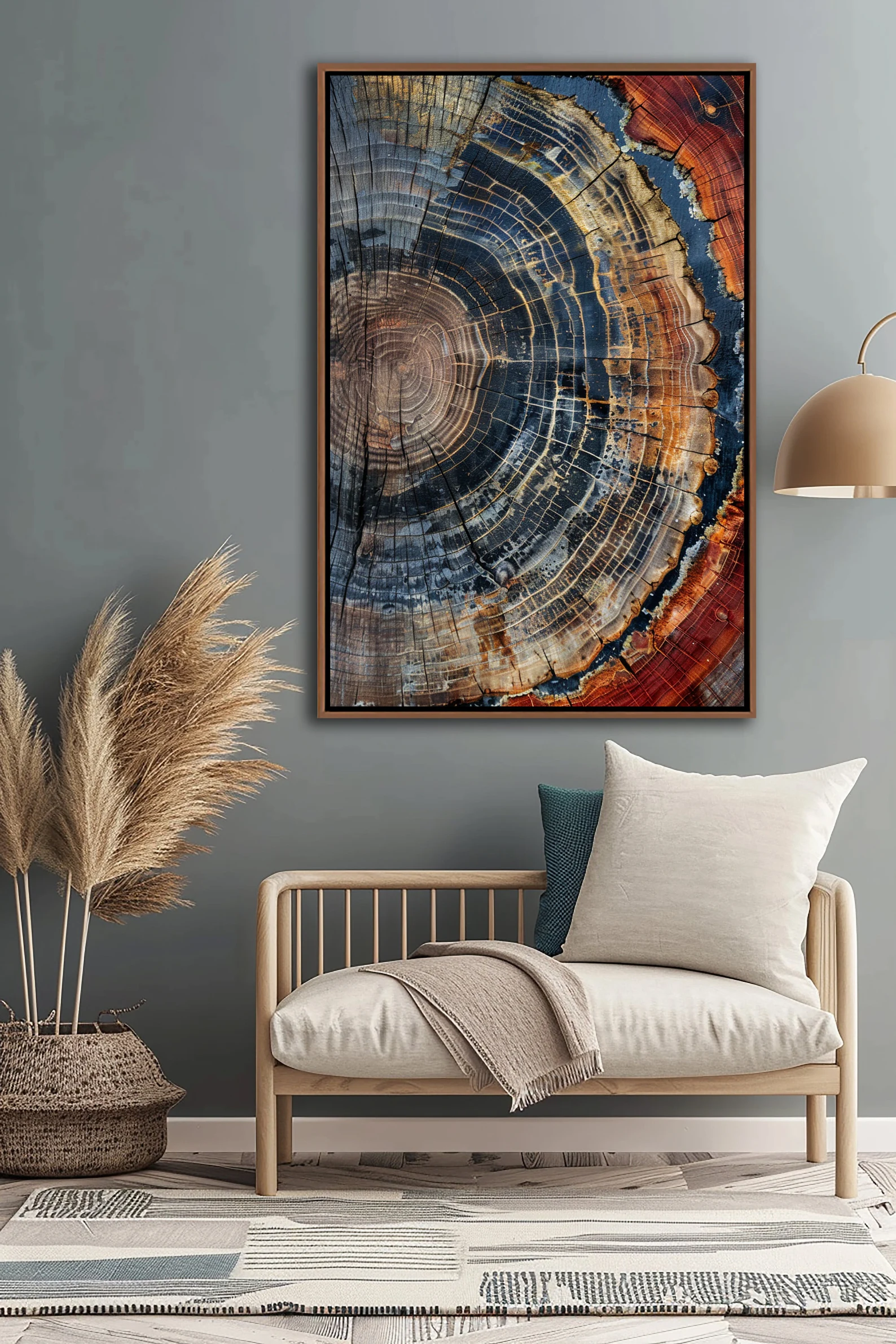 Tree Ring Framed Wall Art, Abs - Home Decor Frames avaliação e preço