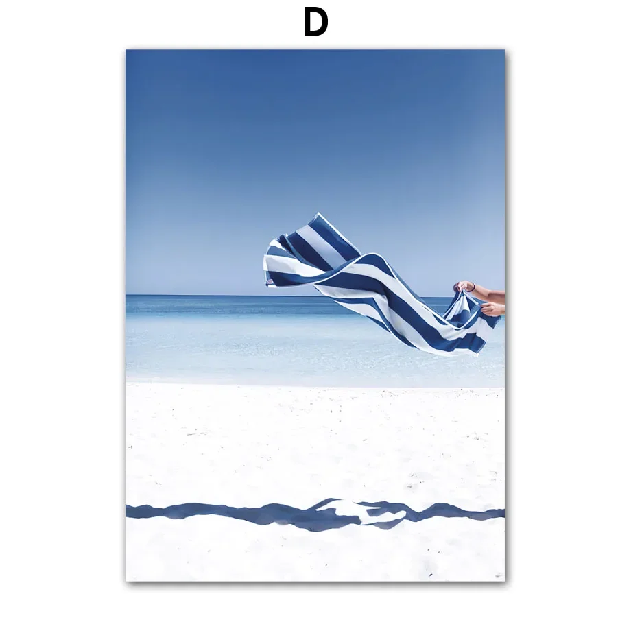 Blue Sea Sunshine Beach White  - Home Decor Vase avaliação e preço