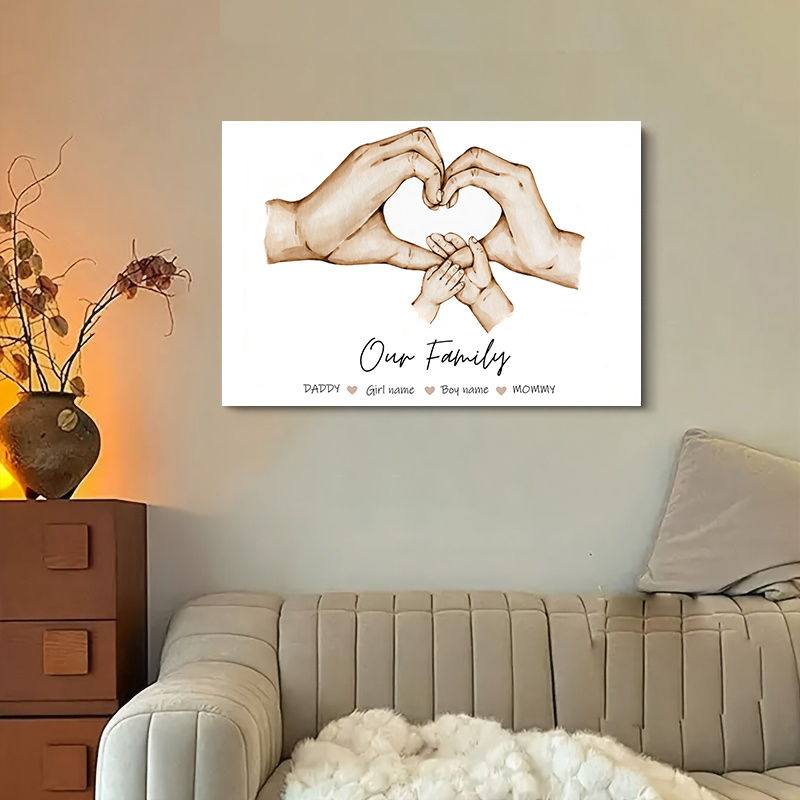 Personalized Custom Family Han - Home Decor Japandi avaliação e preço