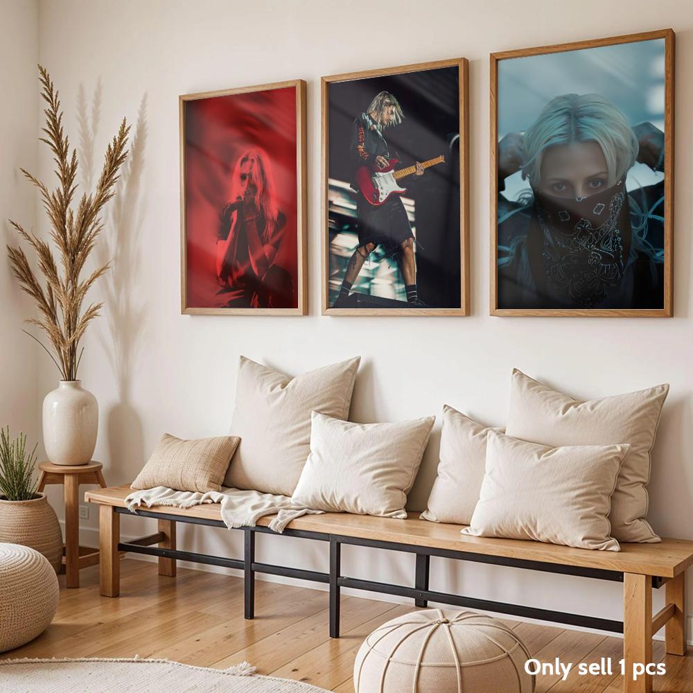 Guitarist E-Emily Armstrong Po - Home Decor Living Room Ideas avaliação e preço