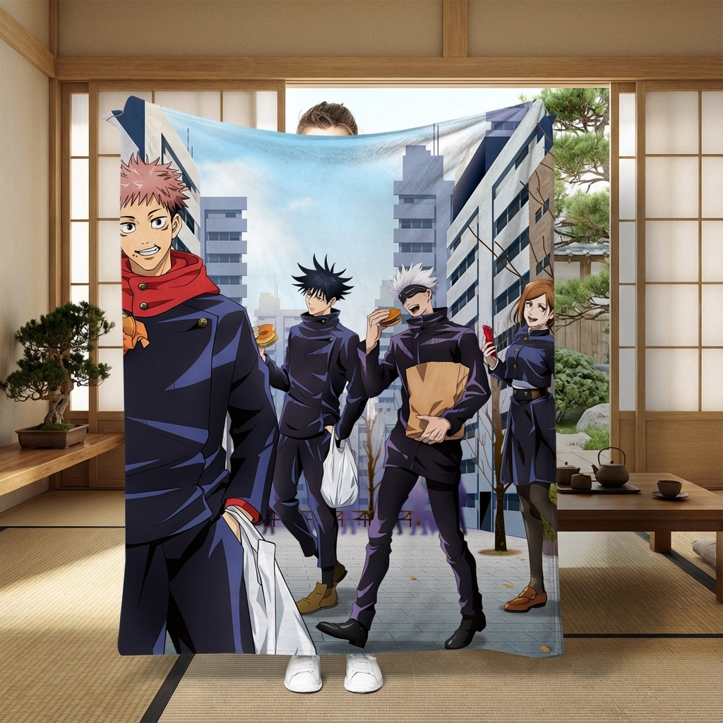 Jujutsu Kaisen Anime Fleece Bl - Home Decor Ideas avaliação e preço
