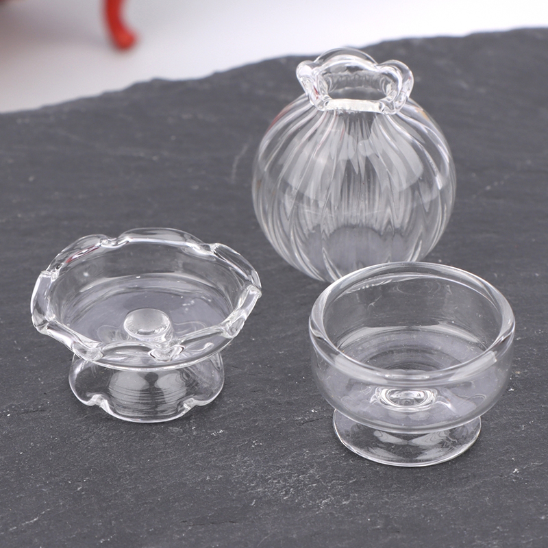 1:12 Dollhouse Miniature Glass - Home Decor Vase avaliação e preço