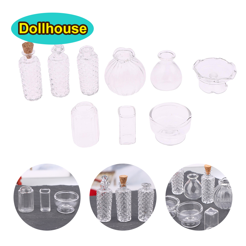 1:12 Dollhouse Miniature Glass - Home Decor Vase avaliação e preço