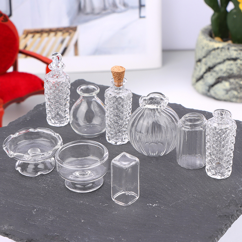 1:12 Dollhouse Miniature Glass - Home Decor Vase avaliação e preço