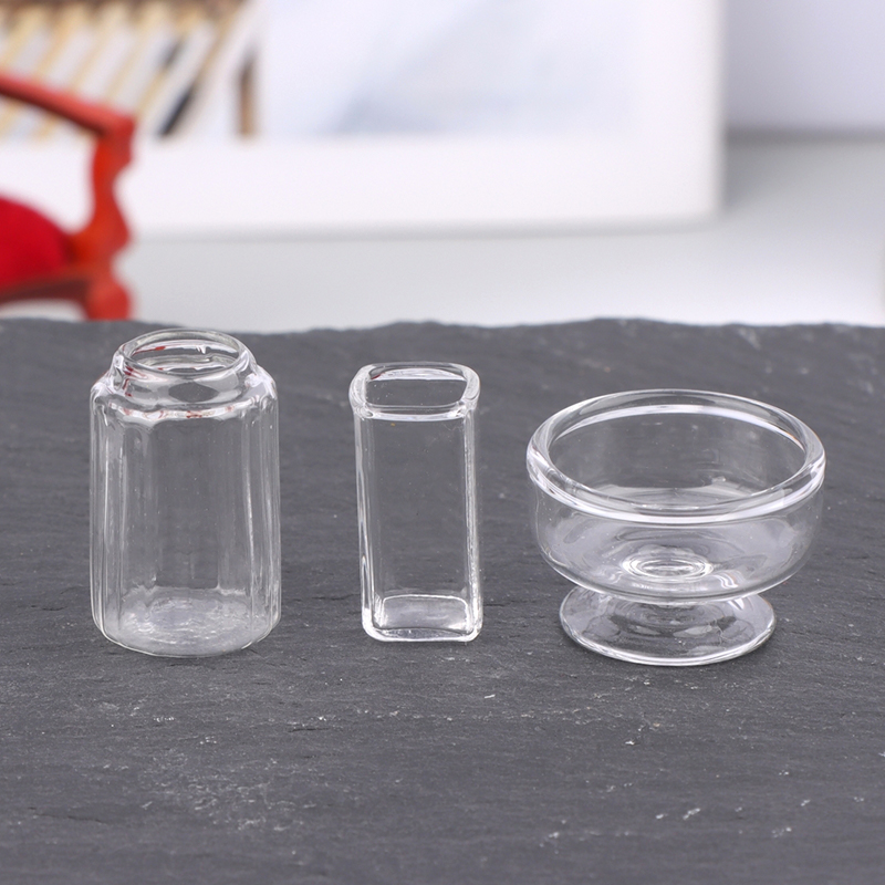 1:12 Dollhouse Miniature Glass - Home Decor Vase avaliação e preço