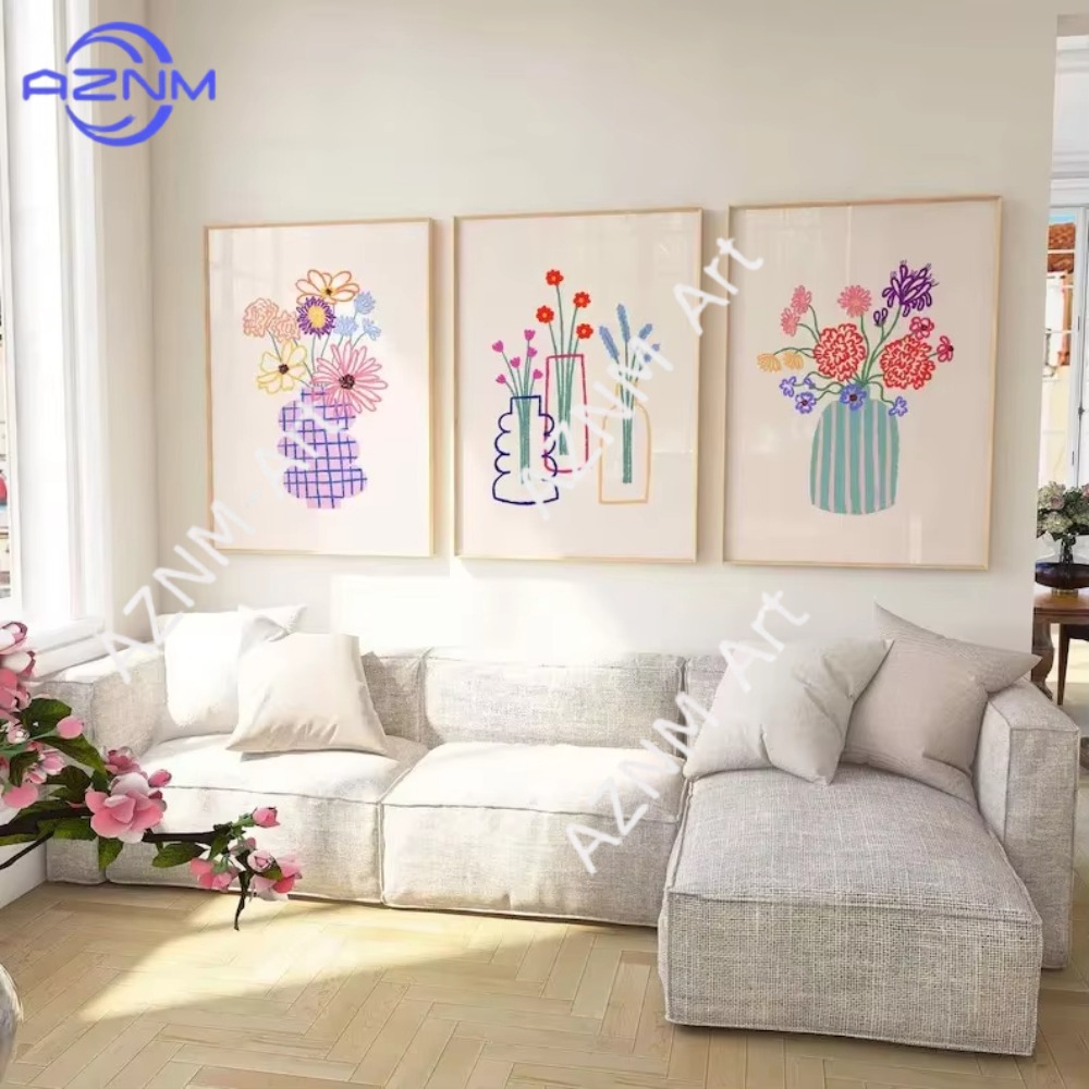 1/3pcs Abstract Flower Vase Pa - Home Decor Vase avaliação e preço