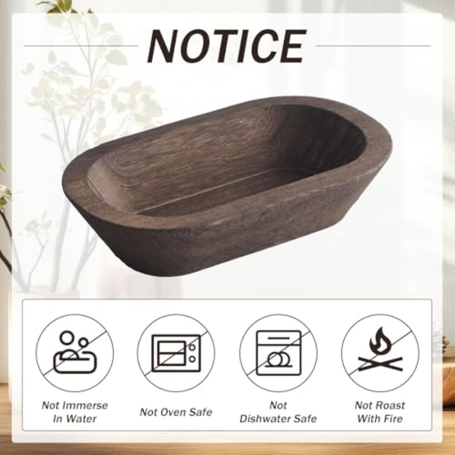 12 Pack Dough Rustic Wooden Bo - Home Decor Vintage avaliação e preço