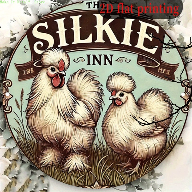 Vintage The Silkie Inn Round T - Home Decor Theme avaliação e preço