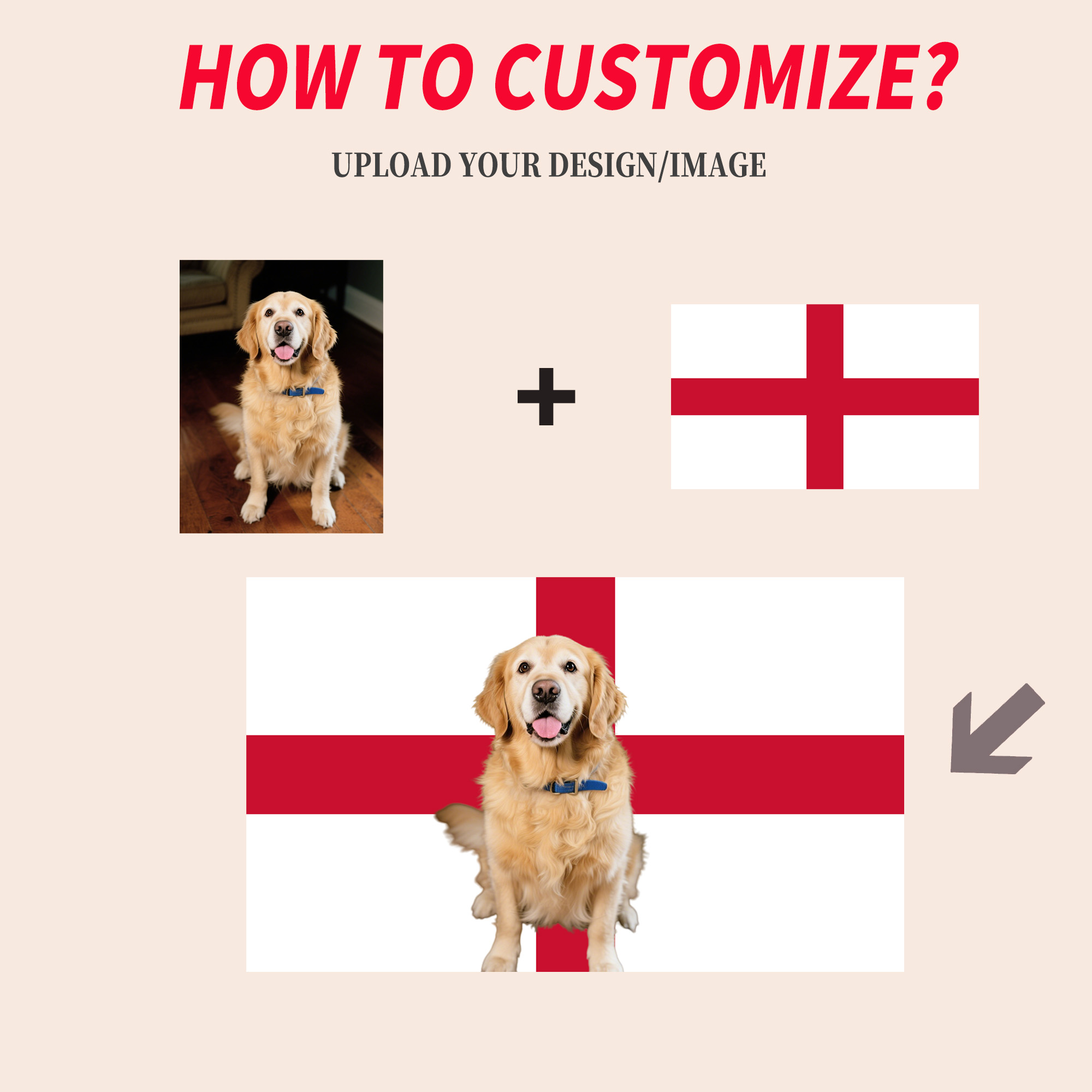 1pc 2D FLAT Personalize Englan - Home Decor Unique avaliação e preço
