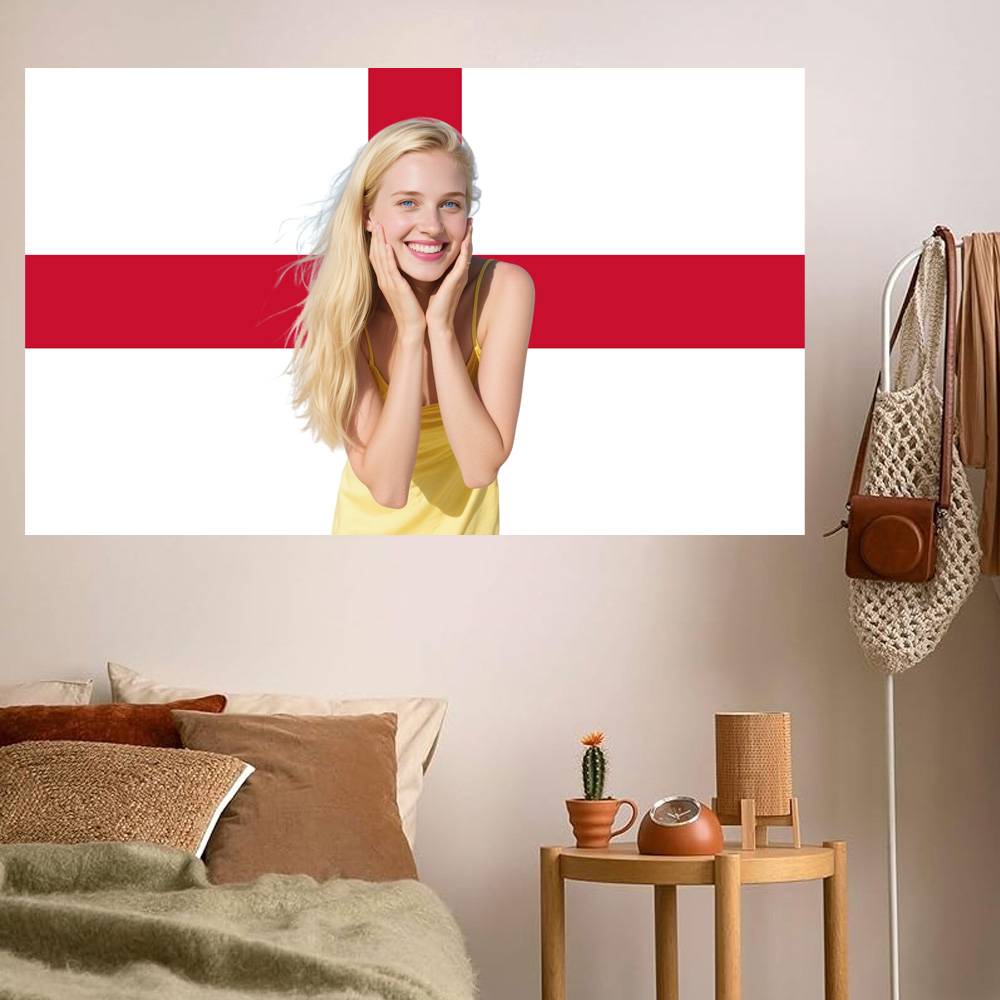 1pc 2D FLAT Personalize Englan - Home Decor Unique avaliação e preço