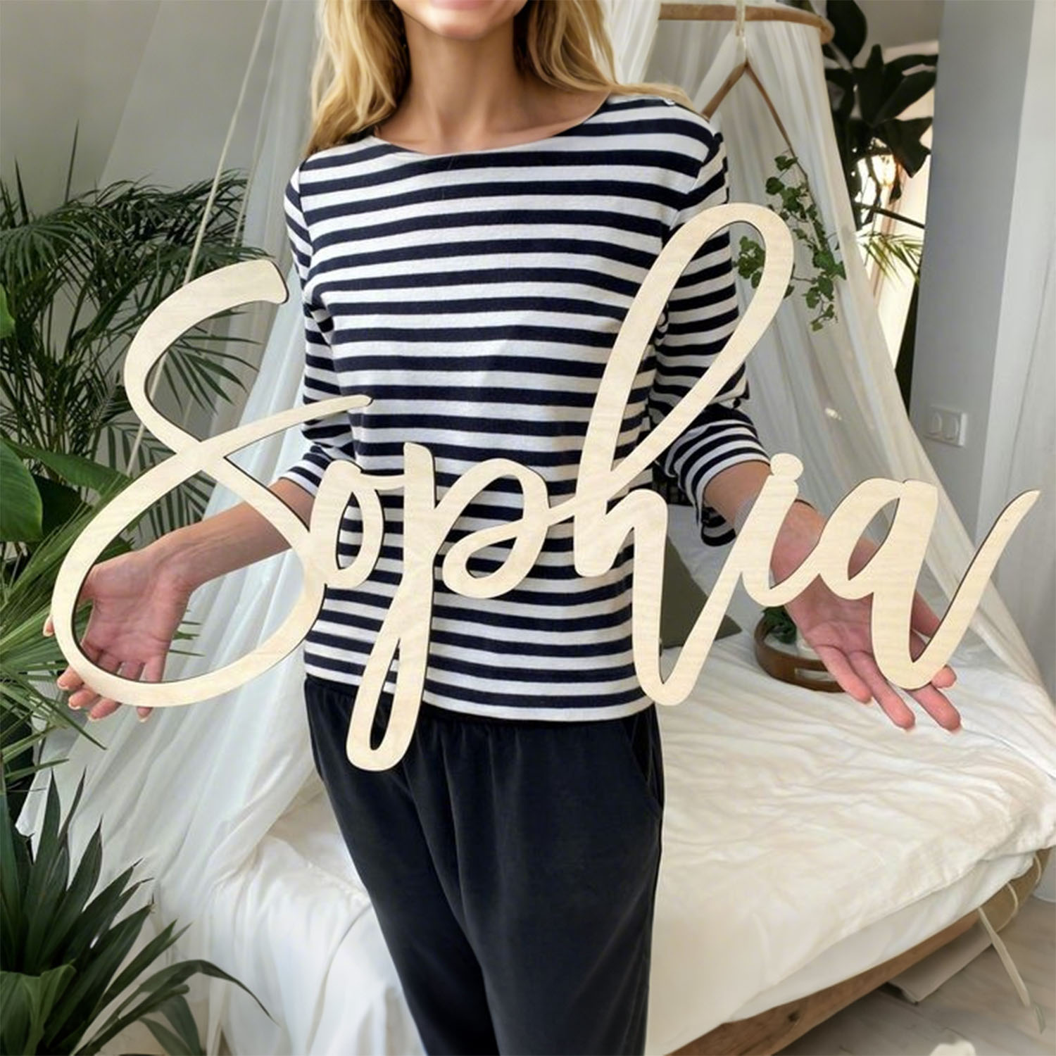 1pc Personalized Wooden Name S - Home Decor Unique avaliação e preço