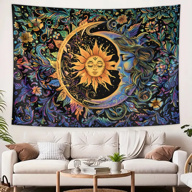Sun and Moon Tapestry, Mystic  - Aesthetic Tapestry avaliação e preço