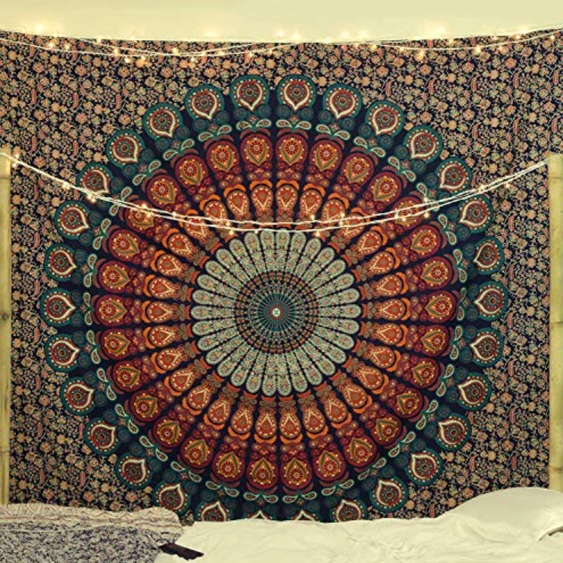 Hippie Mandala Tapestrys India - Aesthetic Tapestry avaliação e preço