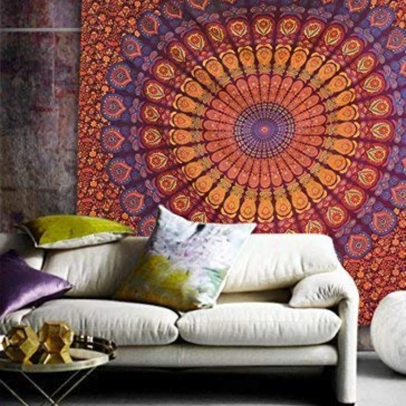 Hippie Mandala Tapestrys India - Aesthetic Tapestry avaliação e preço