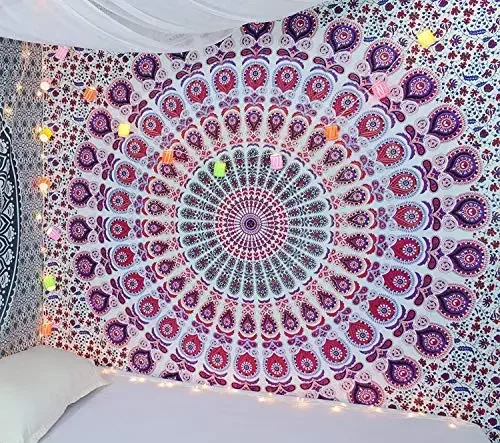 Hippie Mandala Tapestrys India - Aesthetic Tapestry avaliação e preço