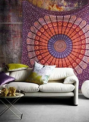 Hippie Mandala Tapestrys India - Aesthetic Tapestry avaliação e preço