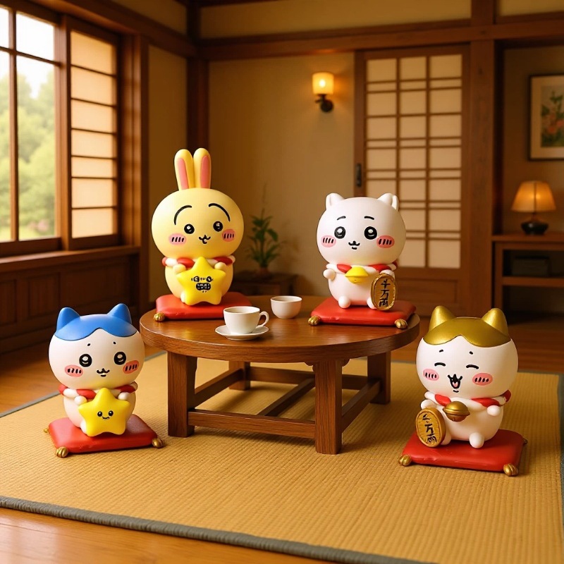 Kawaii CKW Lucky Cat Figurine  - Home Decor Theme avaliação e preço