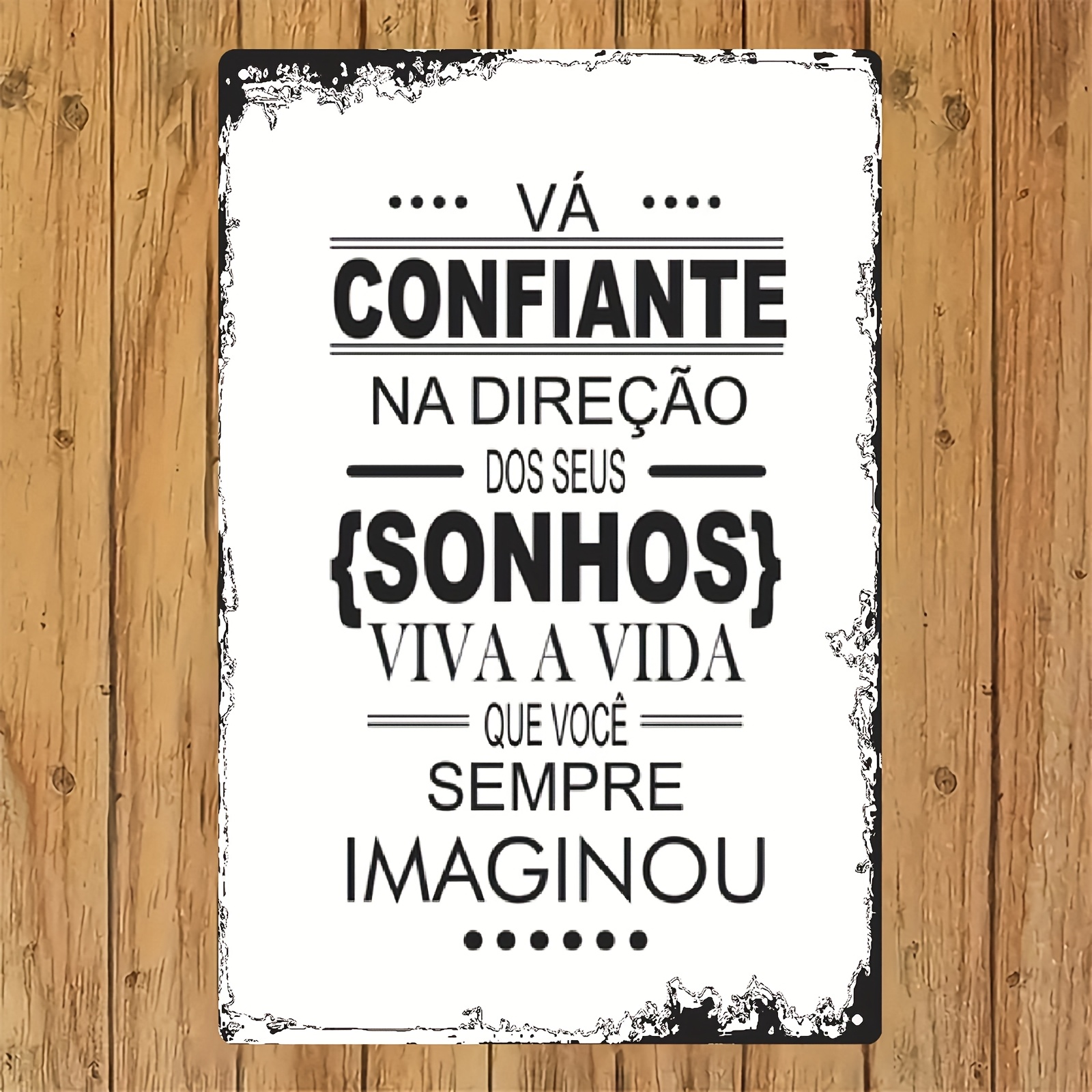 Vintage Metal Wall Art Sign,Tr - Home Decor Vintage avaliação e preço