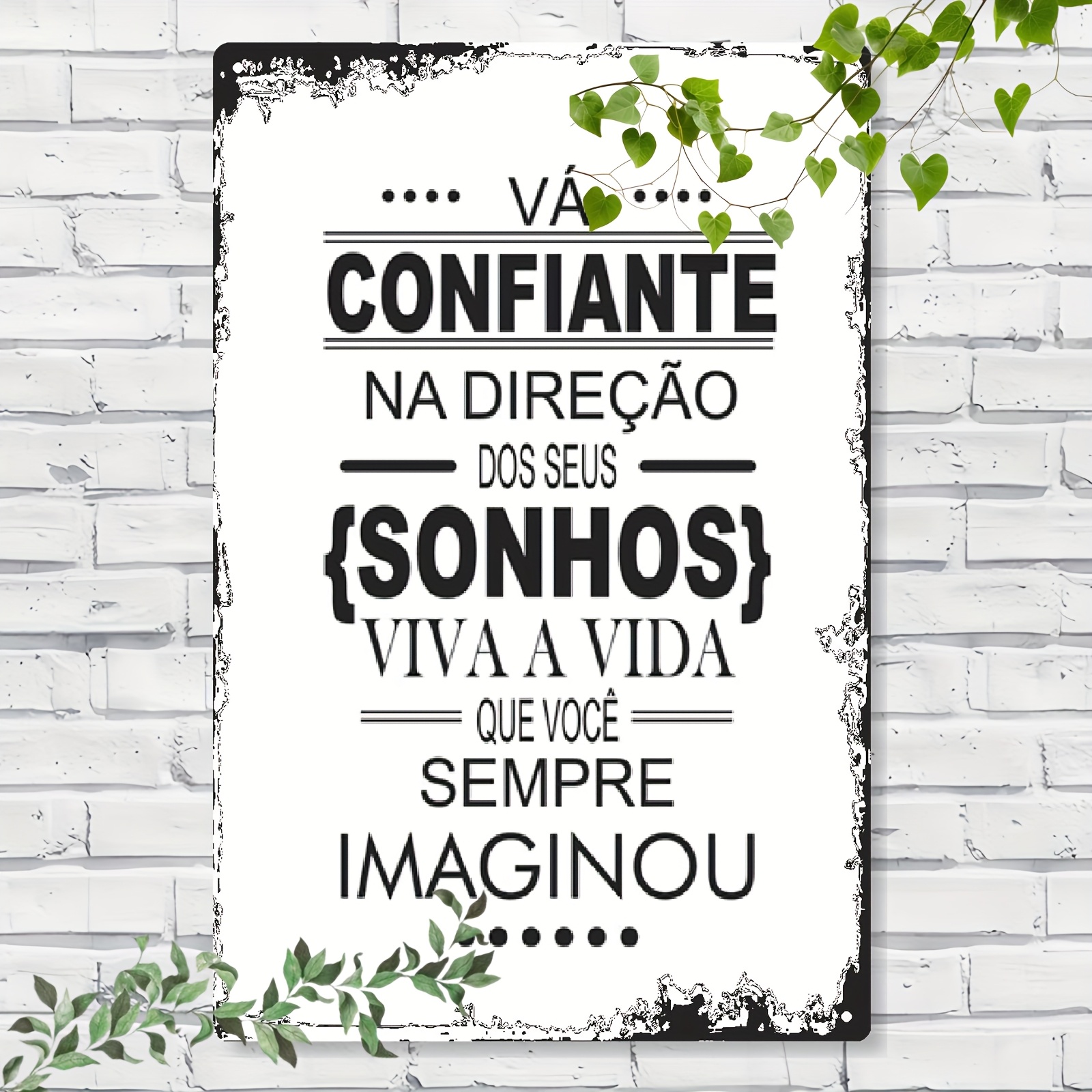 Vintage Metal Wall Art Sign,Tr - Home Decor Vintage avaliação e preço
