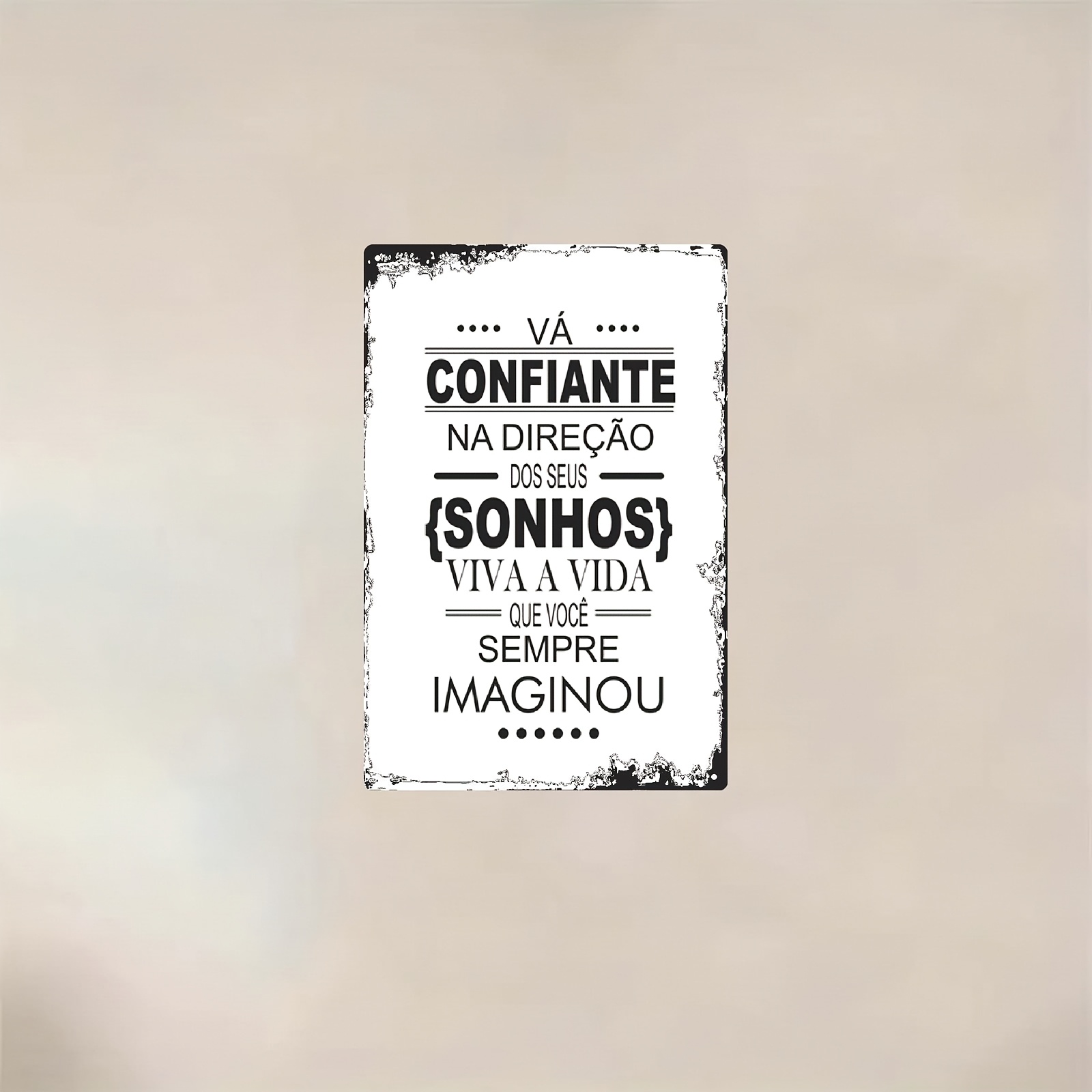 Vintage Metal Wall Art Sign,Tr - Home Decor Vintage avaliação e preço