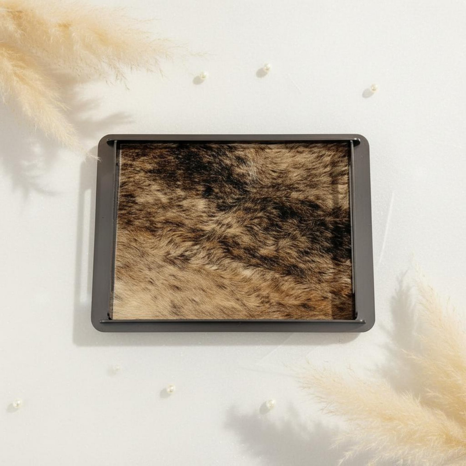 Horsehair Decorative Tray Crea - Home Decor Frames avaliação e preço