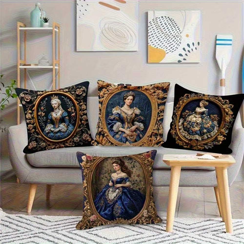 Elegant Royal Pillow Cover Dou - Home Decor Living Room Ideas avaliação e preço