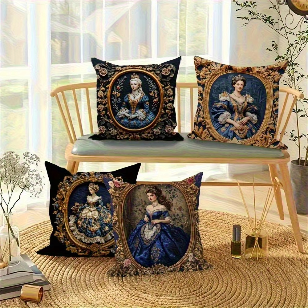 Elegant Royal Pillow Cover Dou - Home Decor Living Room Ideas avaliação e preço