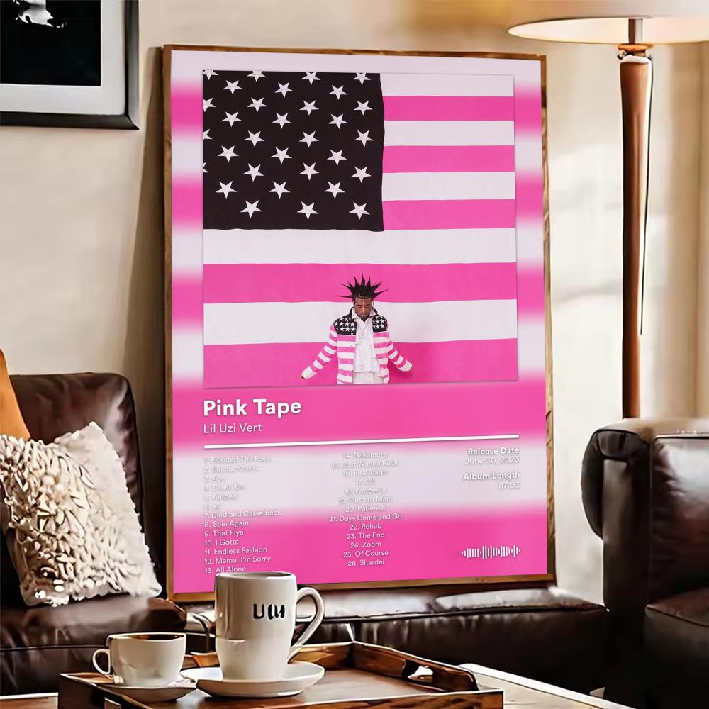 Lil U-Uzi V-Vert Album Poster  - Home Decor Living Room Ideas avaliação e preço