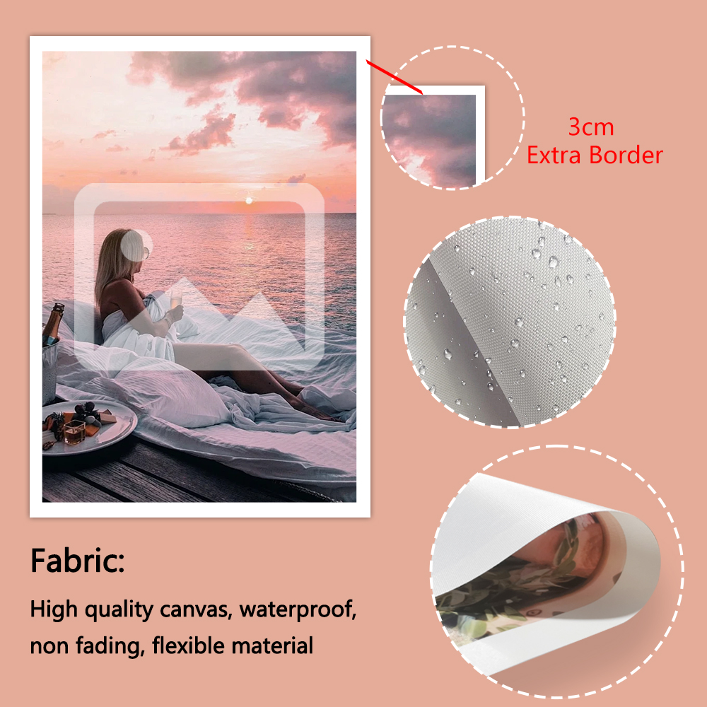 1 Pc Customized Photo Canvas w - Home Decor Frames avaliação e preço