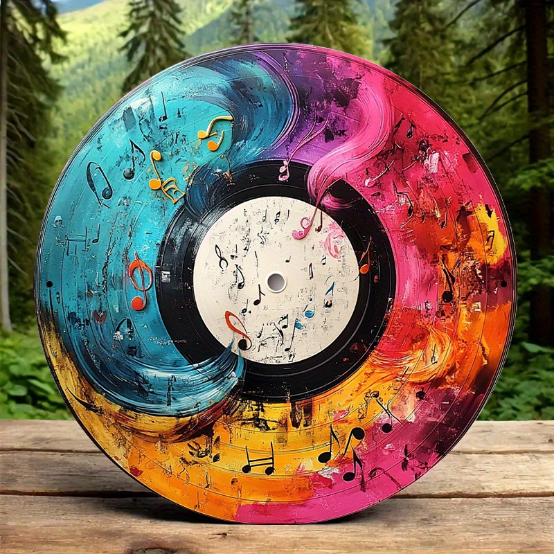 12-Inch Vibrant Vinyl Record A - Home Decor Theme avaliação e preço