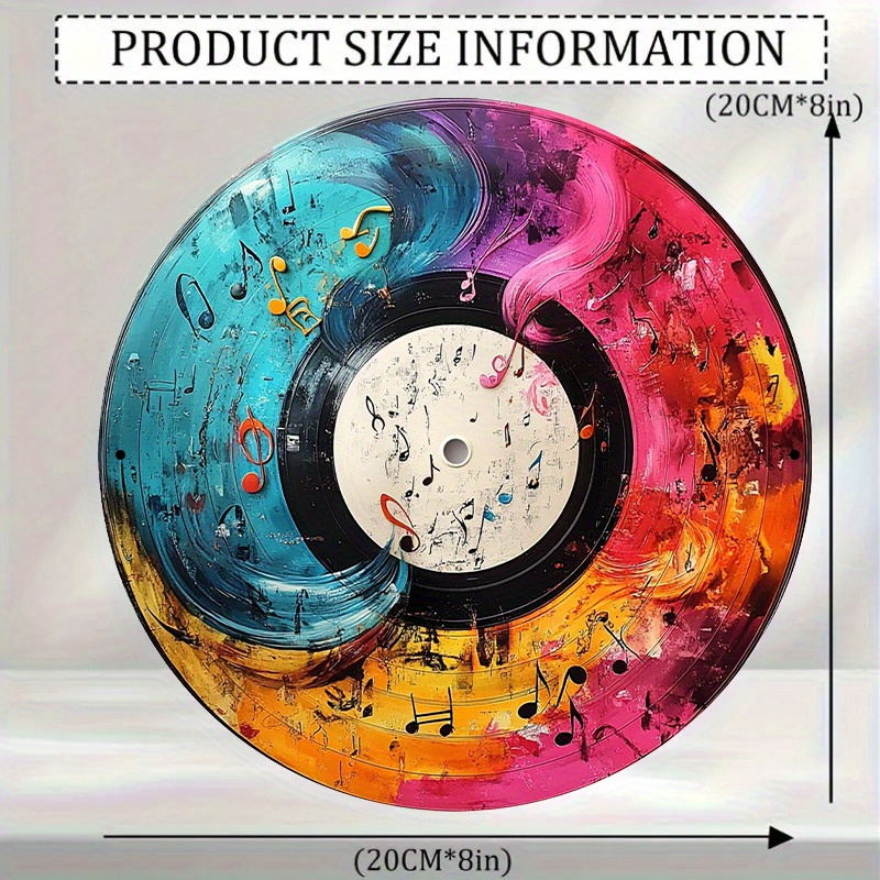 12-Inch Vibrant Vinyl Record A - Home Decor Theme avaliação e preço